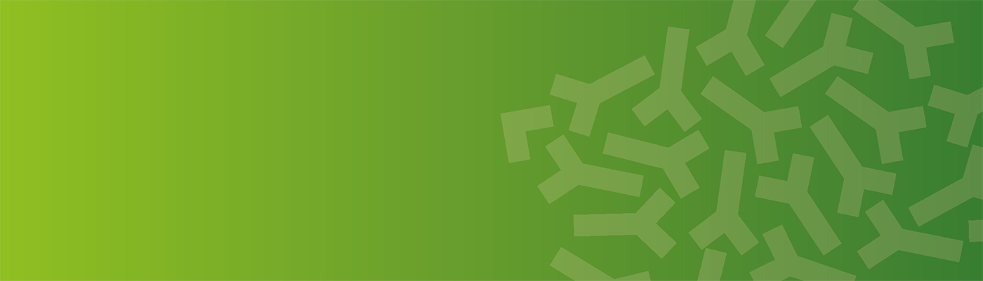 A green background with stylised chromosomes overlaid.
